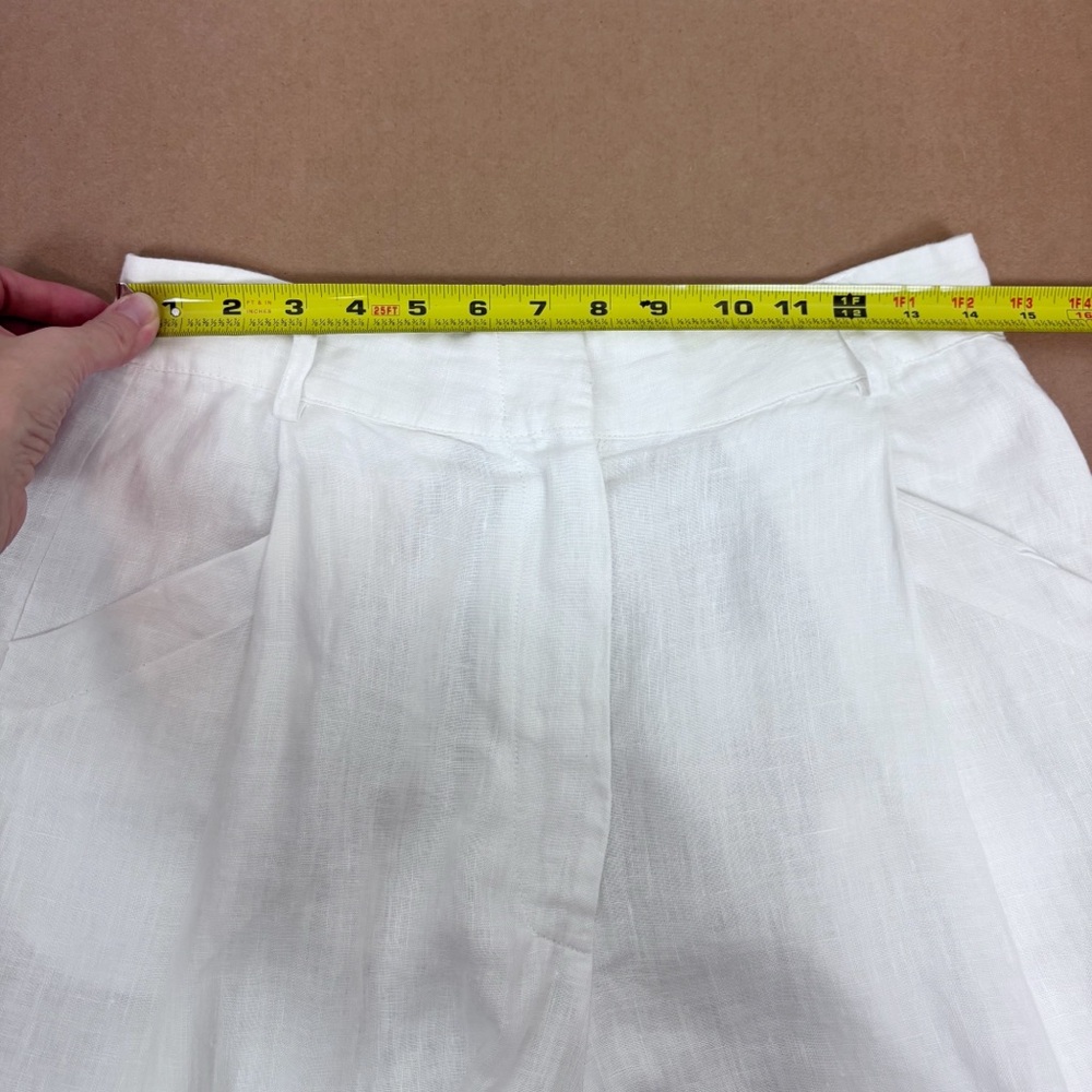 AEXAE Linen Trousers in White Size M - Picture 14 of 16